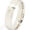 Mens Waterproof Stainless Steel Cubic Zirconia Flat Band Ring