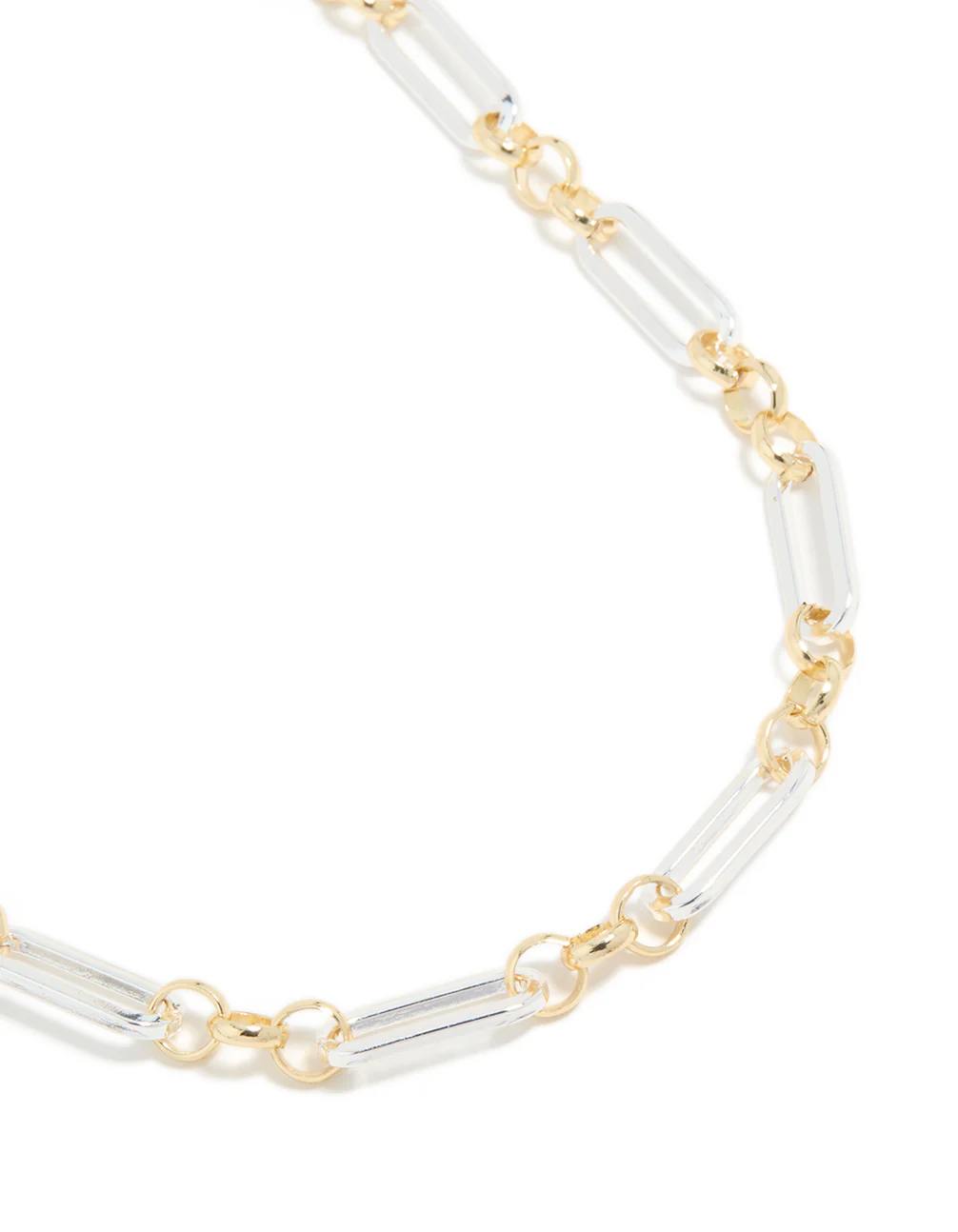 1008-mixed-metal-plated-link-chain-necklace-2.webp Mixed Metal Plated Link Chain Necklace