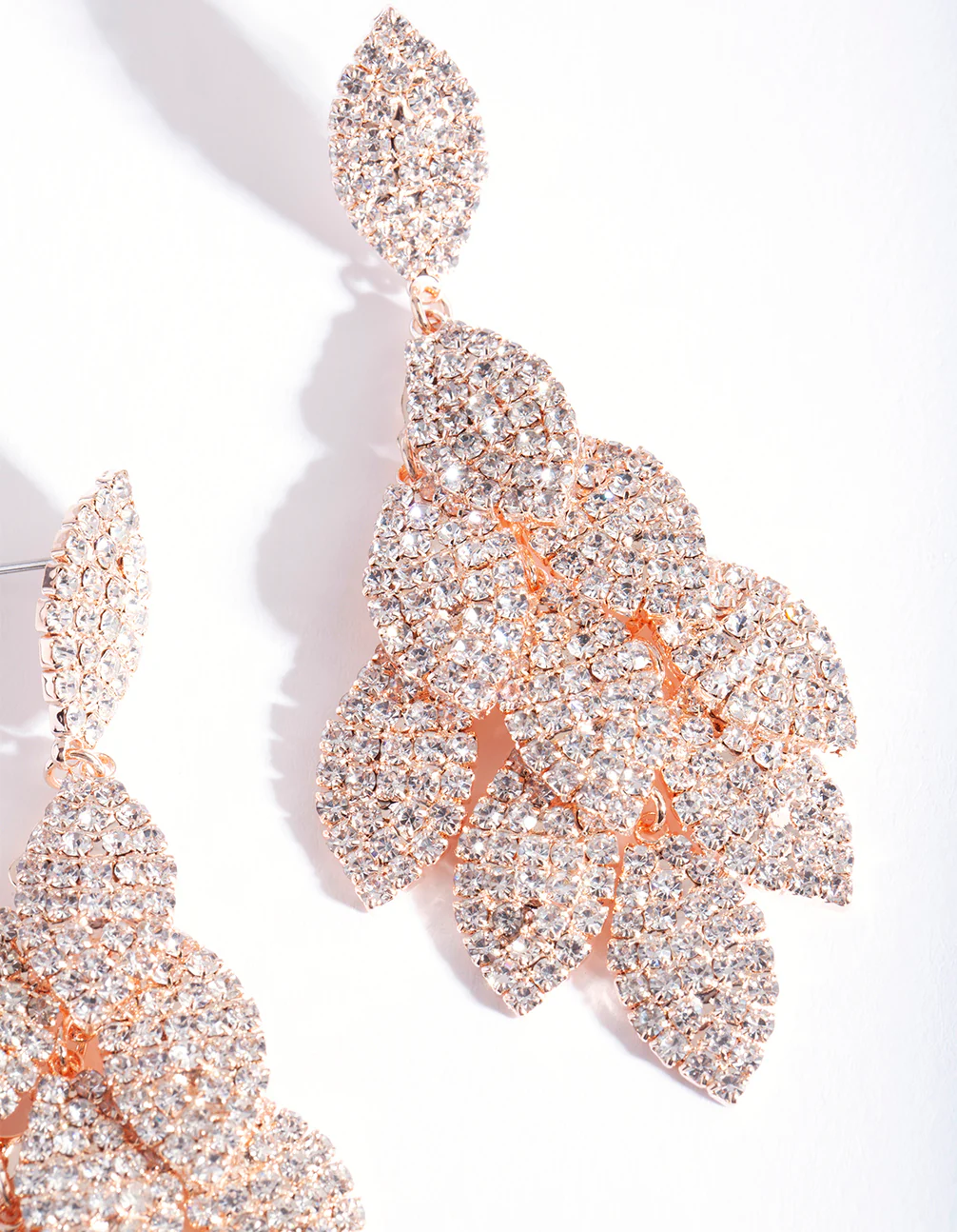 101-rose-gold-diamante-multi-leaf-earrings-4.webp Rose Gold Diamante Multi Leaf Earrings