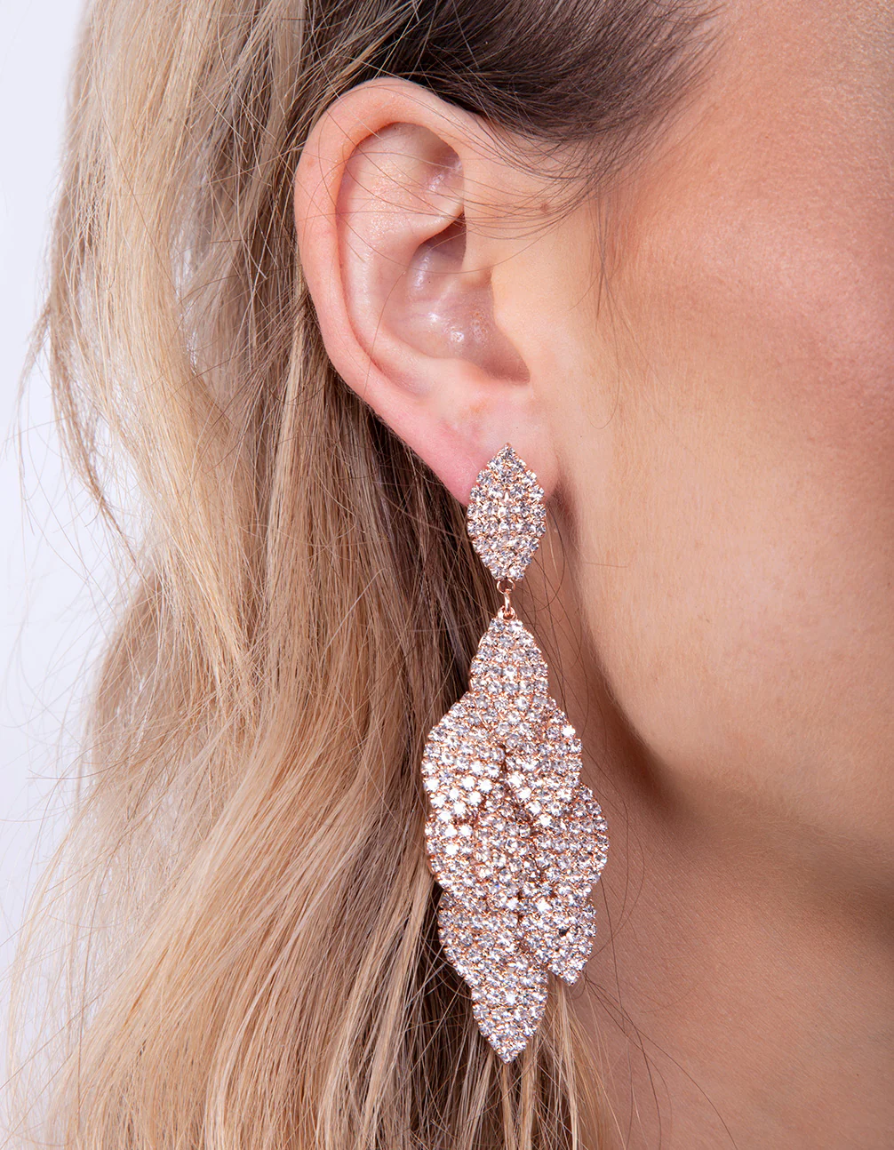 101-rose-gold-diamante-multi-leaf-earrings-5.webp Rose Gold Diamante Multi Leaf Earrings