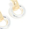 Mixed Metal Plated Small Classic Doorknocker Earrings