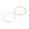 Mixed Metal Plated Wavy Bangles 2 Pack