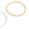 Mixed Metal Plated Wavy Bangles 2 Pack