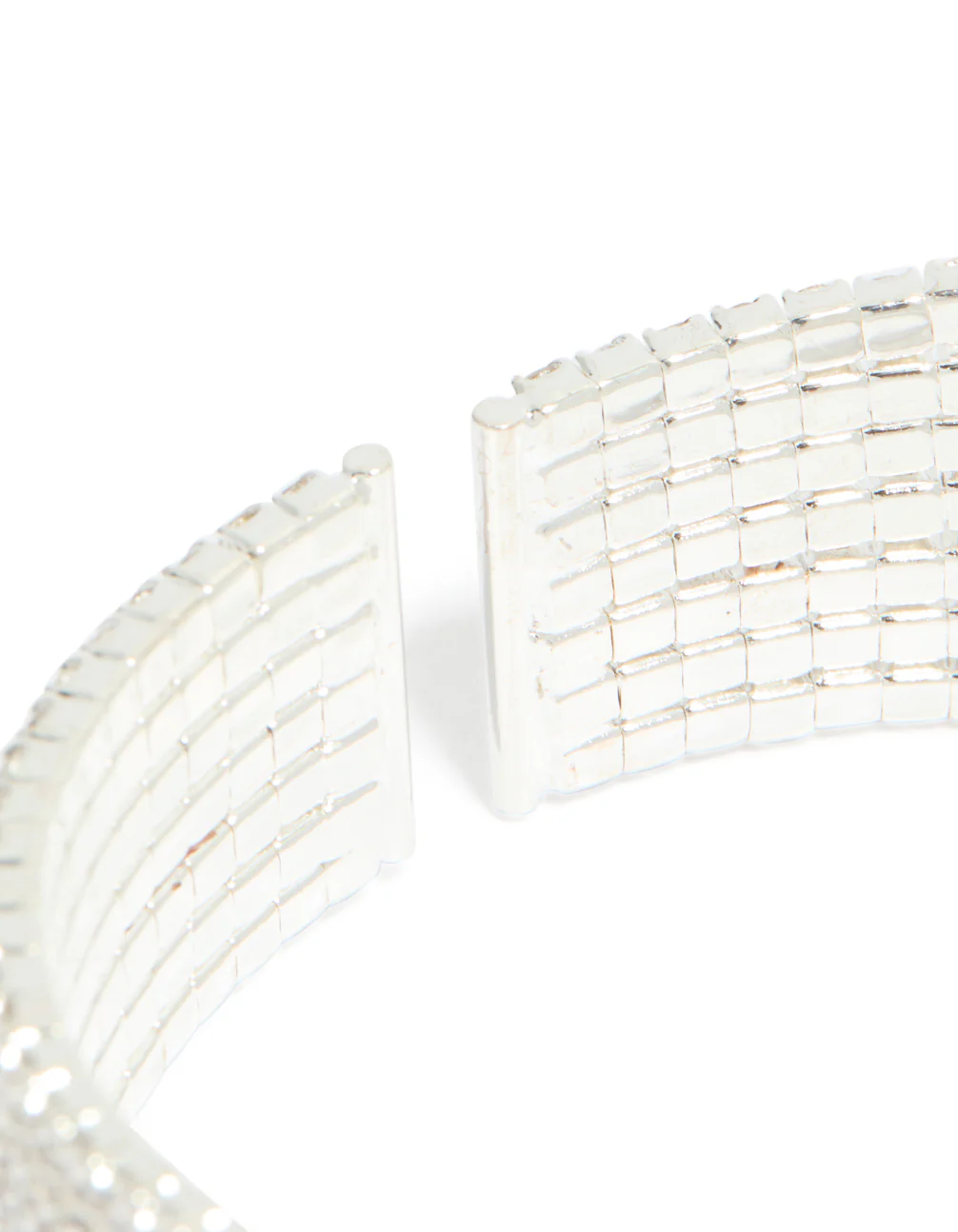 102-silver-diamante-shiny-seven-layered-wrist-cuff-3.webp Silver Diamante Shiny Seven Layered Wrist Cuff