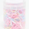 Pastel Elastic Hair Ties 350-Pack