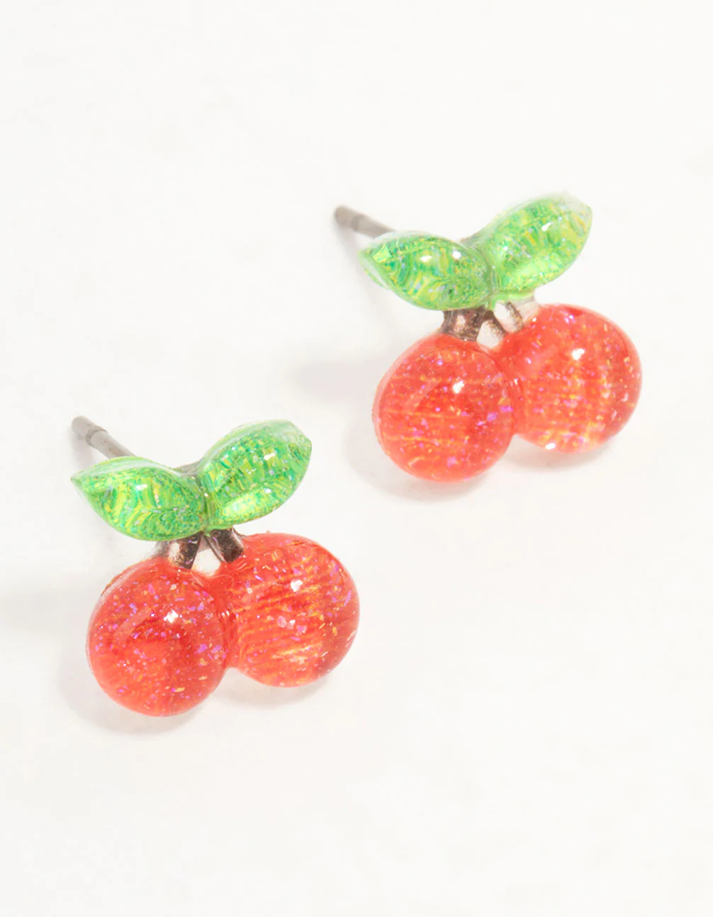 1026-red-green-bubble-cherry-stud-earrings-1.webp Red & Green Bubble Cherry Stud Earrings