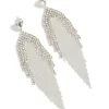 Silver Diamante Dazzle Chain Drop Earrings