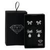 1046-silver-cubic-zirconia-bow-earrings-2-pack-5.webp Silver Cubic Zirconia Bow Earrings 2-Pack