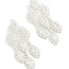 Silver Cubic Zirconia Chandelier Drop Earrings
