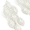 Silver Cubic Zirconia Chandelier Drop Earrings