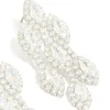 Silver Cubic Zirconia Chandelier Drop Earrings