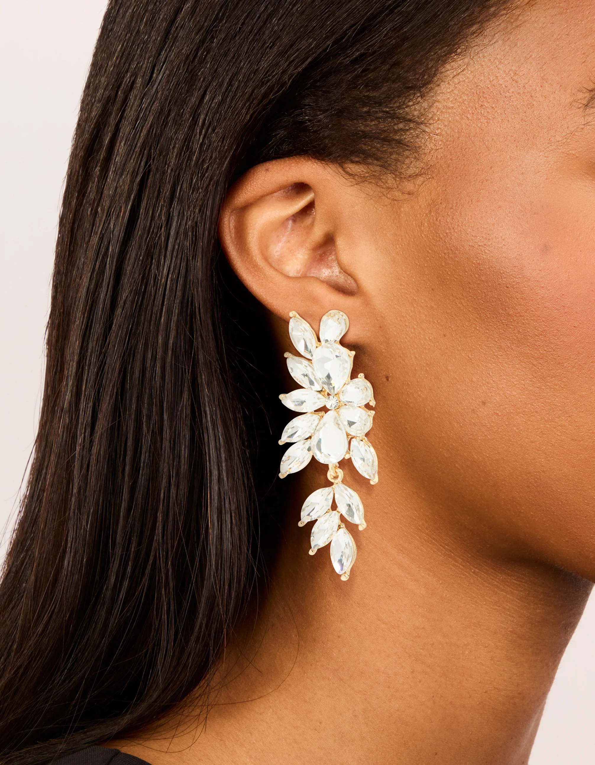 105-gold-diamante-chunky-floral-drop-earrings-1.webp Gold Diamante Chunky Floral Drop Earrings
