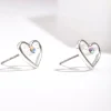 1053-silver-cut-out-diamante-heart-stud-earring-2.webp Silver Cut Out & Diamante Heart Stud Earring