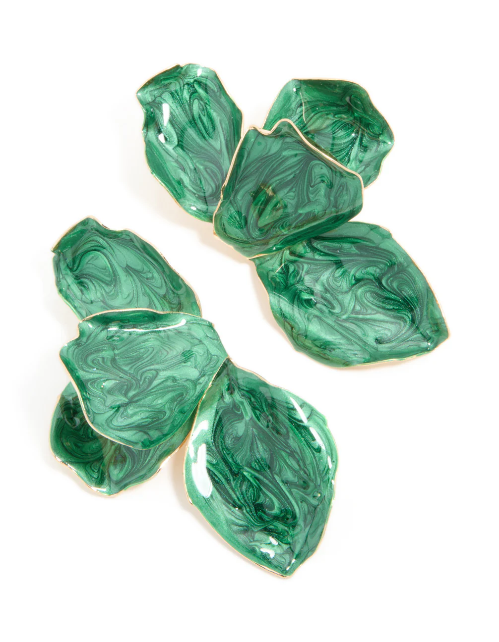 106-emerald-green-coated-metal-half-flower-petal-drop-earrings-2.webp Emerald Green Coated Metal Half Flower Petal Drop Earrings