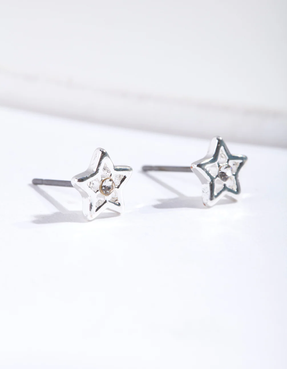 1065-silver-diamante-star-stud-earrings-2.webp Silver Diamante Star Stud Earrings