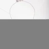 Silver Diamond Simulant Pave Cross Necklace