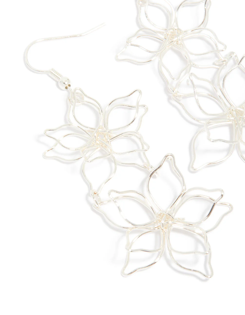 1072-silver-double-wire-flower-drop-earrings-4.webp Silver Double Wire Flower Drop Earrings