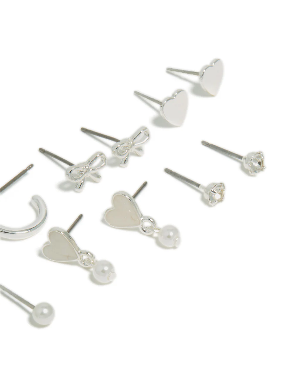 1074-silver-heart-pearl-studs-earrings-7-pack-3.webp Silver Heart & Pearl Studs Earrings 7-Pack