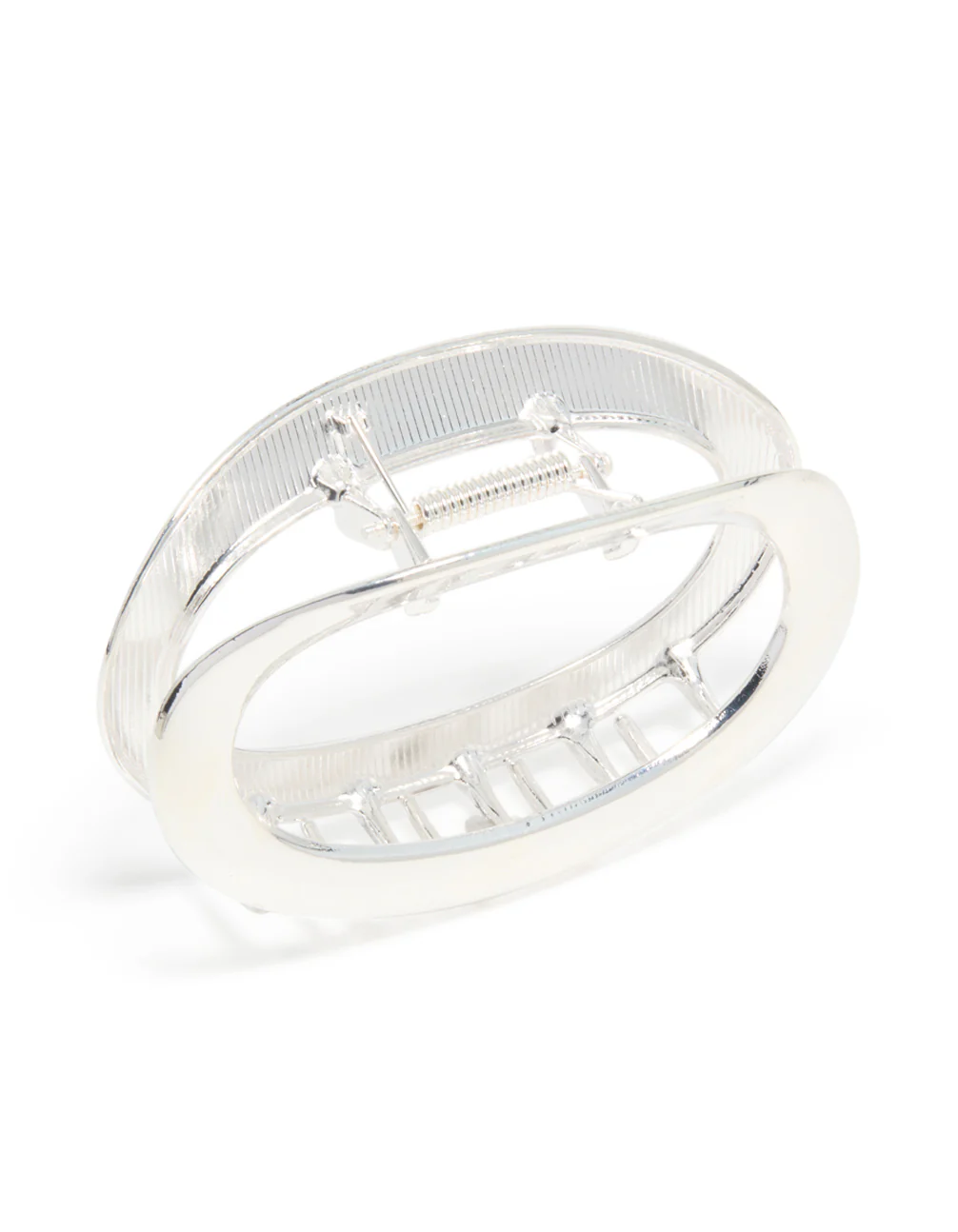 1075-silver-metal-oval-hair-claw-clip-2.webp Silver Metal Oval Hair Claw Clip