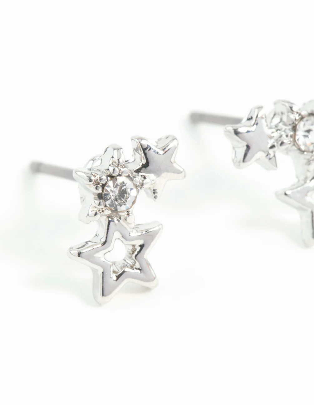 1076-silver-mini-star-cluster-stud-earrings-2.webp Silver Mini Star Cluster Stud Earrings