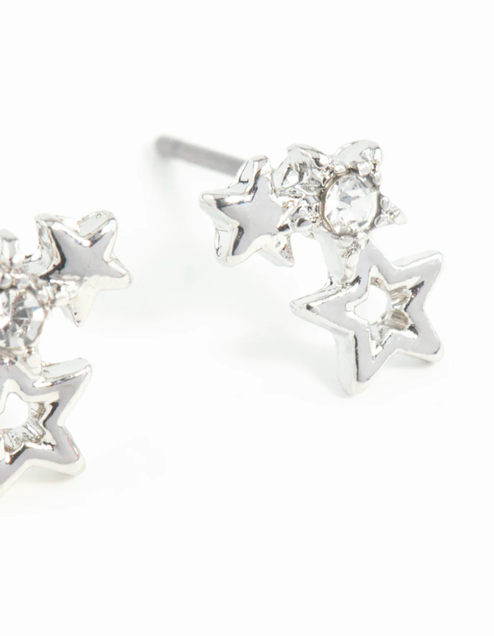 1076-silver-mini-star-cluster-stud-earrings-3.webp Silver Mini Star Cluster Stud Earrings