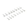 Silver Mixed Basic Stud Earrings 8-Pack