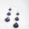 Silver Diamante Teardrop Earrings