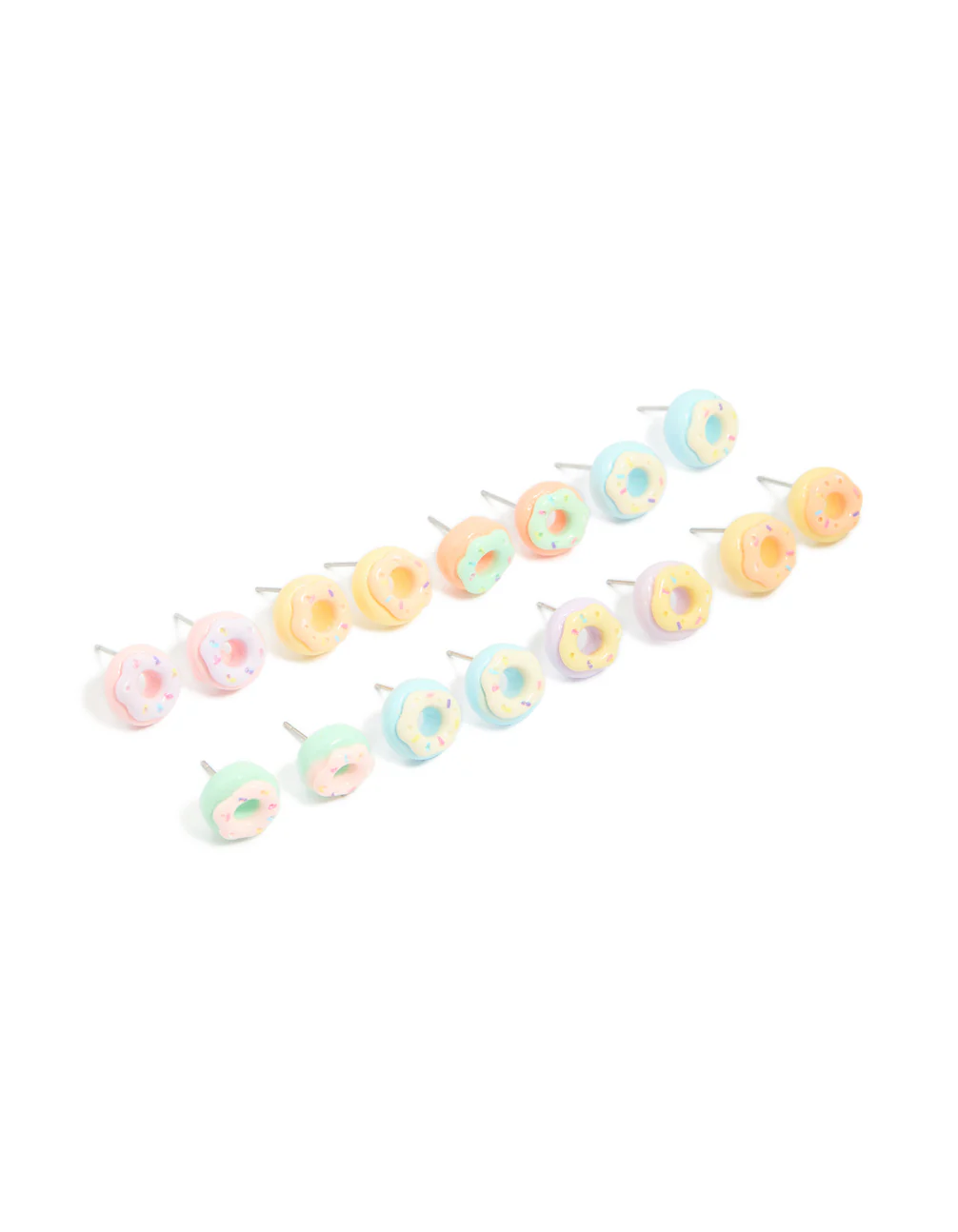 1081-silver-multicoloured-doughnut-earrings-8-pack-1.webp Silver Multicoloured Doughnut Earrings 8-Pack