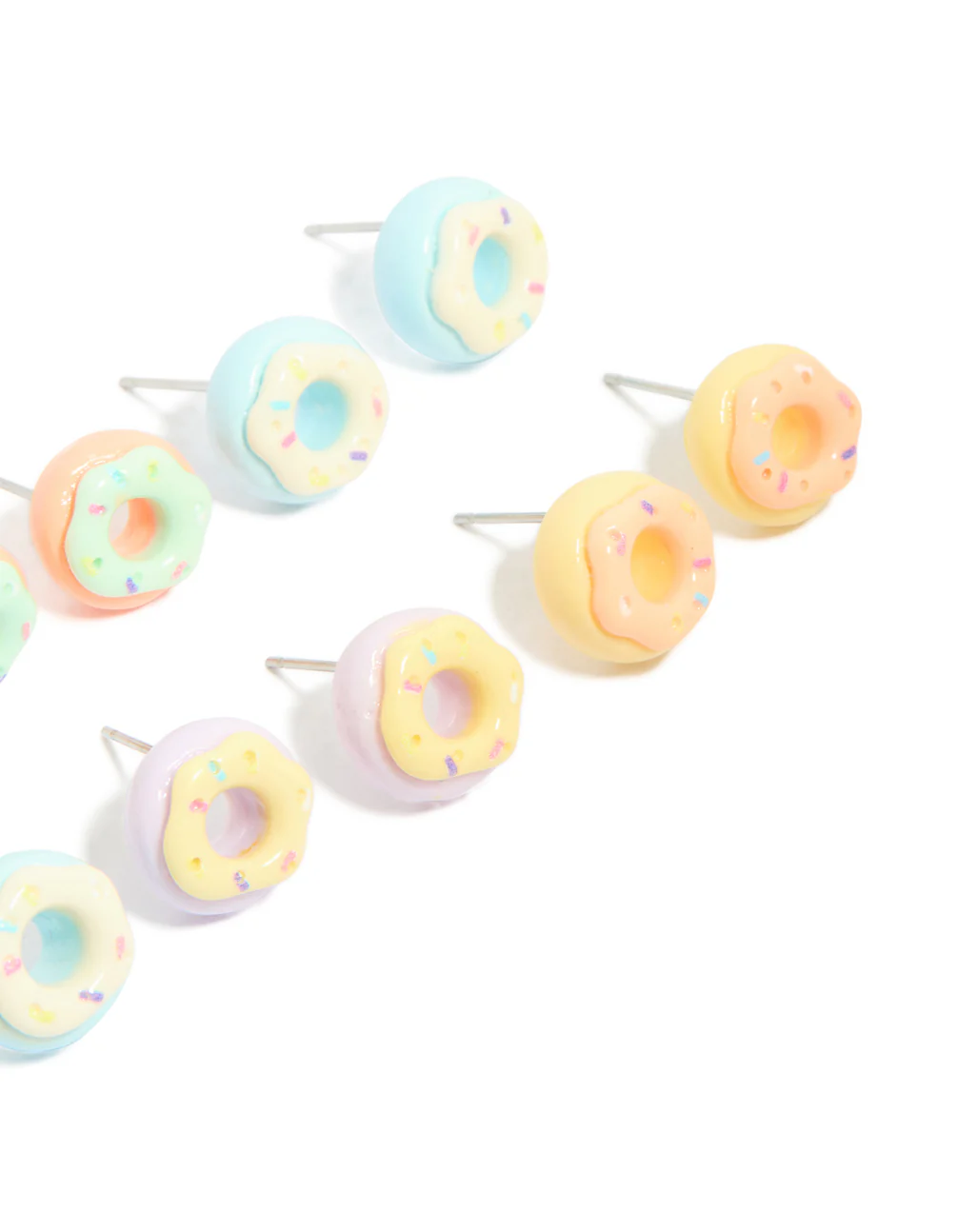 1081-silver-multicoloured-doughnut-earrings-8-pack-3.webp Silver Multicoloured Doughnut Earrings 8-Pack