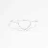 Silver Open Heart Ring