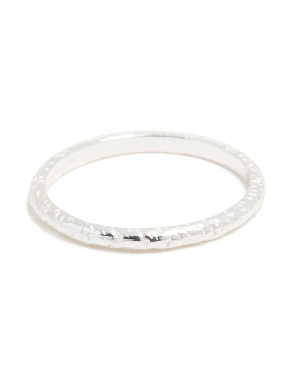 Sterling Silver Molten Ring