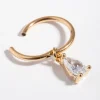 Surgical Steel Gold Pear Belly Ring