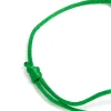 Waterproof Gold Plated Stainless Steel & Green Cord Adjustable Bracelet