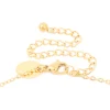 Waterproof Gold Plated Stainless Steel Bamboo Letter K Necklace