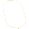 Waterproof Gold Plated Stainless Steel Bamboo Letter M Necklace
