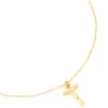 Waterproof Gold Plated Stainless Steel Bamboo Letter T Necklace