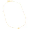 Waterproof Gold Plated Stainless Steel Bamboo Letter T Necklace