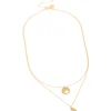 Waterproof Gold Plated Stainless Steel BFF Butterfly Layered Necklace