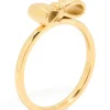 Waterproof Gold Plated Stainless Steel Bow Ring