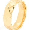 1137-waterproof-gold-plated-stainless-steel-crosshatch-ring-4.webp Waterproof Gold Plated Stainless Steel Crosshatch Ring