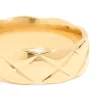 1137-waterproof-gold-plated-stainless-steel-crosshatch-ring-5.webp Waterproof Gold Plated Stainless Steel Crosshatch Ring