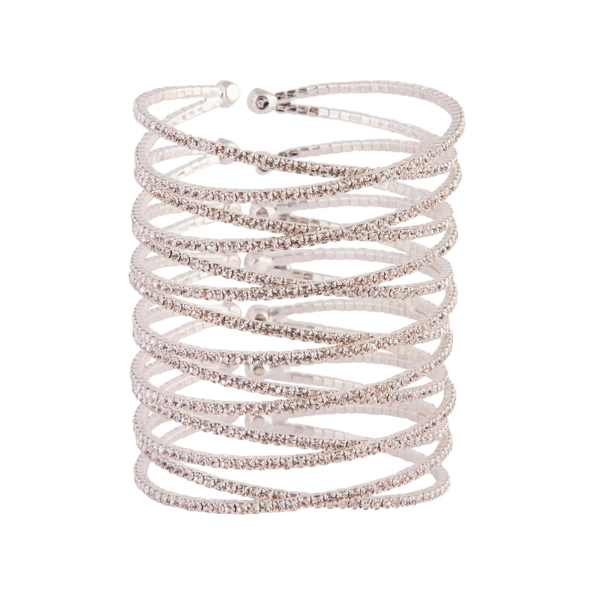 114-diamante-silver-crossover-multi-layer-cuff-1.webp Diamante Silver Crossover Multi Layer Cuff