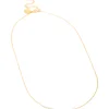 Waterproof Gold Plated Stainless Steel Cubic Zirconia Baguette Pendant Necklace