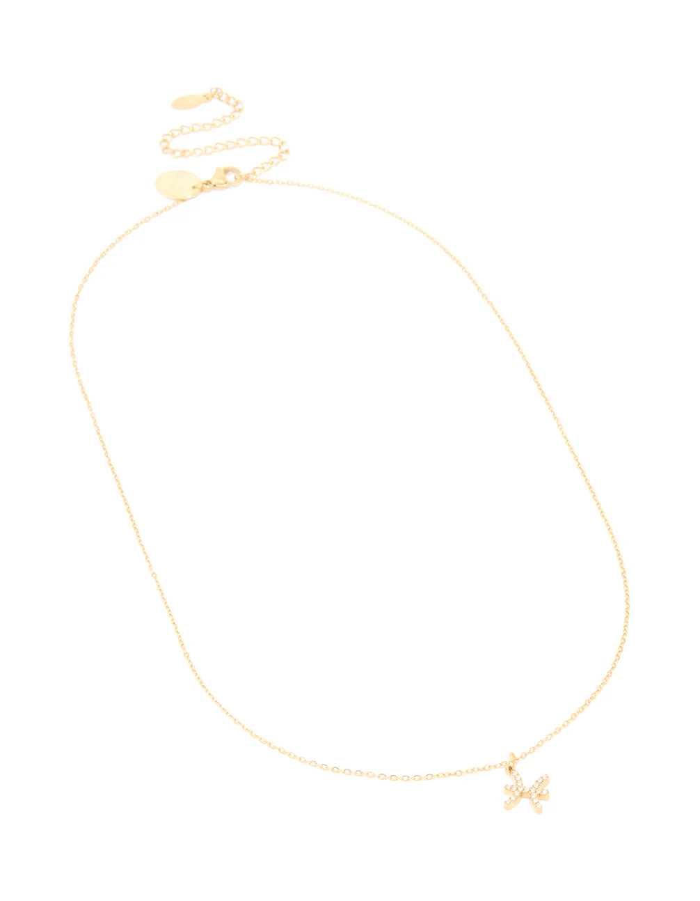 1143-waterproof-gold-plated-stainless-steel-cubic-zirconia-pisces-zodiac-sign-necklace-4.webp Waterproof Gold Plated Stainless Steel Cubic Zirconia Pisces Zodiac Sign Necklace