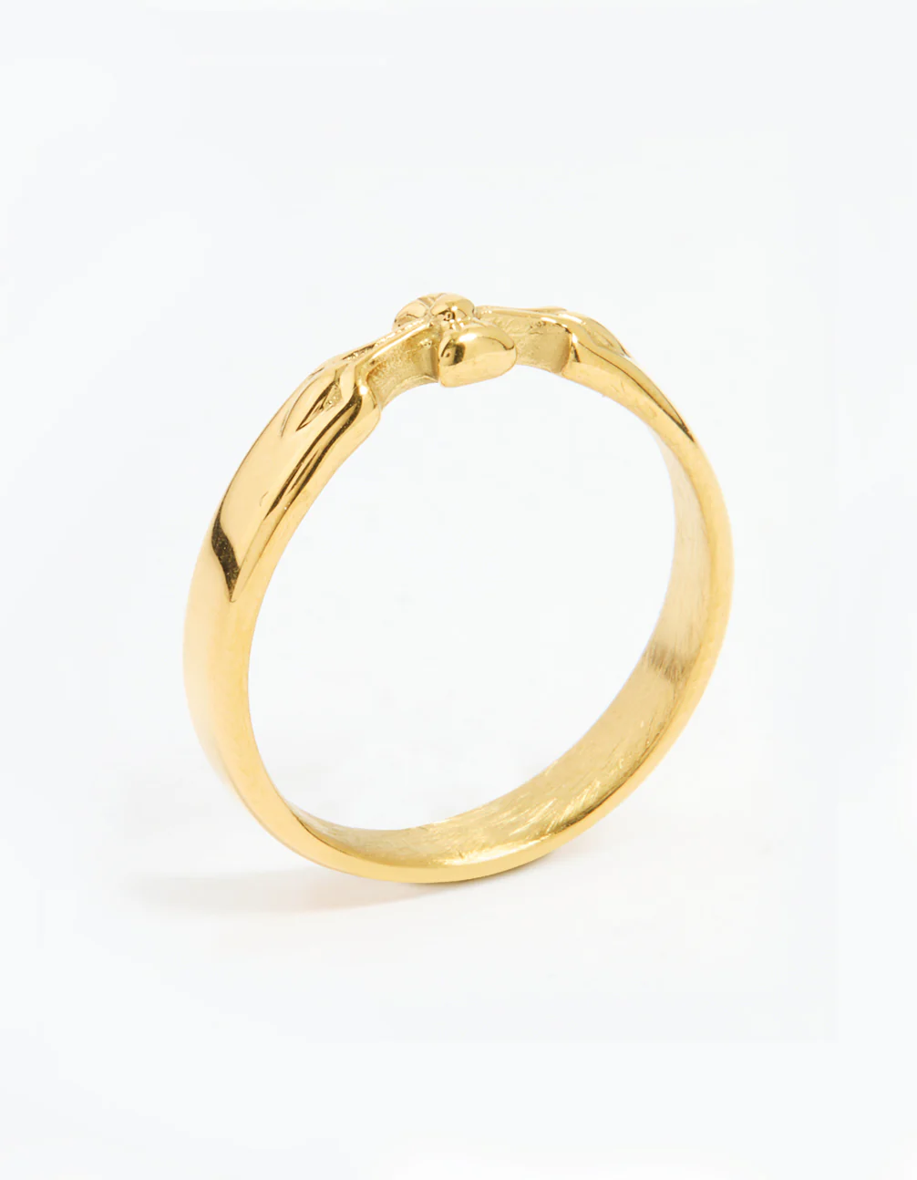 1147-waterproof-gold-plated-stainless-steel-dainty-bow-band-ring-2.webp Waterproof Gold Plated Stainless Steel Dainty Bow Band Ring