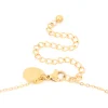 Waterproof Gold Plated Stainless Steel Diamante Mini Pavé Heart Earrings
