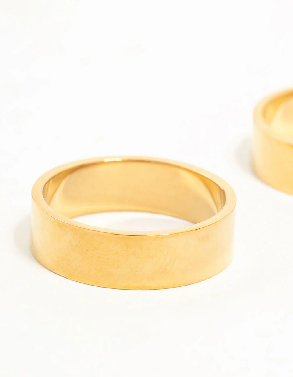 1154-s-m-s-m-variation-2.webp Waterproof Gold Plated Stainless Steel Double Cigar Band Rings 2-Pack
