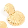 1156-waterproof-gold-plated-stainless-steel-double-shell-stud-drop-earrings-5.webp Waterproof Gold Plated Stainless Steel Double Shell Stud Drop Earrings