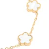 Waterproof Gold Plated Stainless Steel Flower Station Bracelet