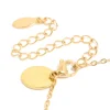 Waterproof Gold Plated Stainless Steel Flower Station Bracelet
